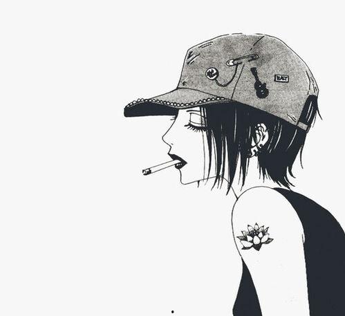 吃瓜头像女手绘,描绘现代女性的悠闲生活